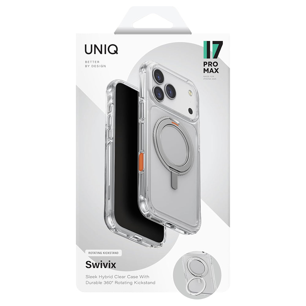 Custodia per Apple iPhone 17 Air, UNIQ, Swivix, Dorata