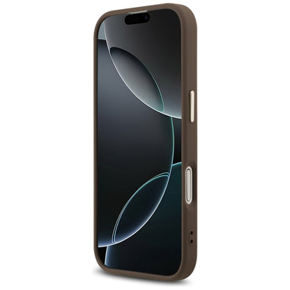 Case for Apple iPhone 17, Guess, Big 4G Logo Classic, Golden Brown