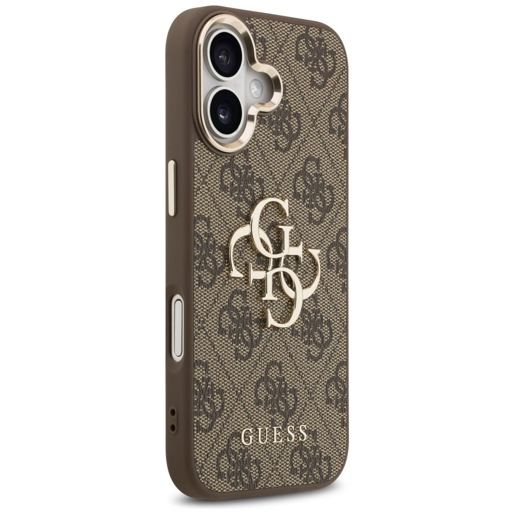 Case for Apple iPhone 17, Guess, Big 4G Logo Classic, Golden Brown