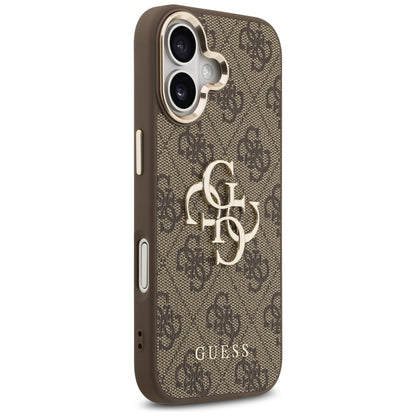 Case for Apple iPhone 17, Guess, Big 4G Logo Classic, Golden Brown