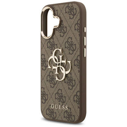 Case for Apple iPhone 17, Guess, Big 4G Logo Classic, Golden Brown