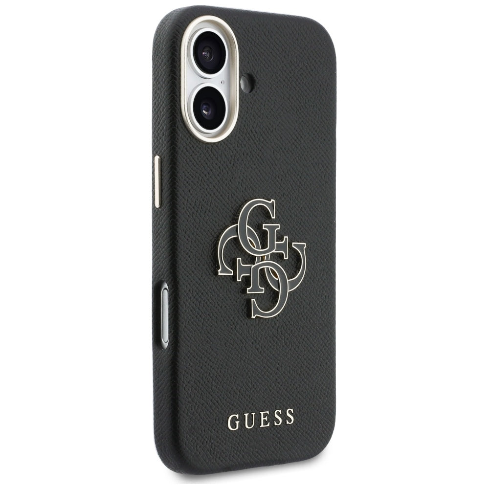 Custodia per Apple iPhone 17, Guess, Resin Logo, Nera