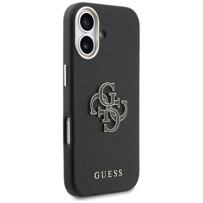 Custodia per Apple iPhone 17, Guess, Resin Logo, Nera