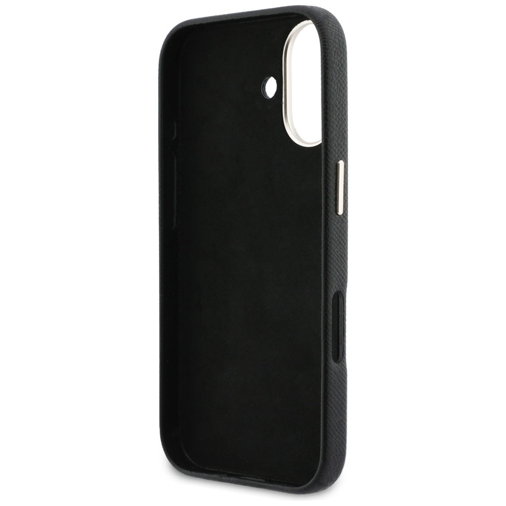 Custodia per Apple iPhone 17, Guess, Resin Logo, Nera