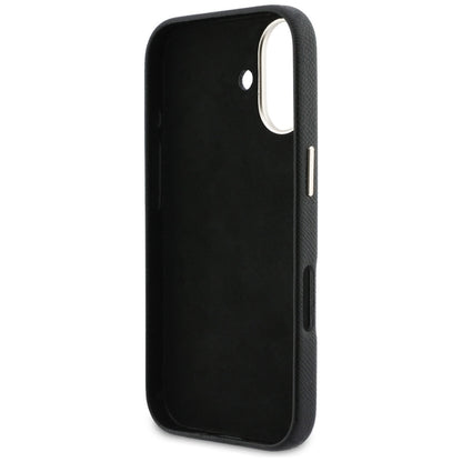 Custodia per Apple iPhone 17, Guess, Resin Logo, Nera