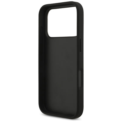 Custodia per Apple iPhone 17 Pro, Guess, 4G Grained Big and Classic Logo, Nera