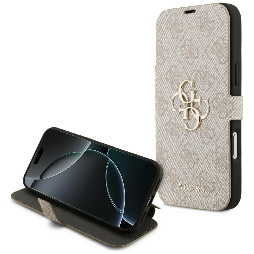 Custodia per Apple iPhone 17 Pro, Guess, 4G Metal Logo, Rosa