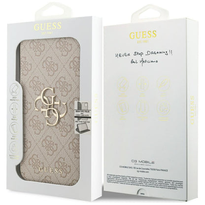 Custodia per Apple iPhone 17 Pro, Guess, 4G Metal Logo, Rosa