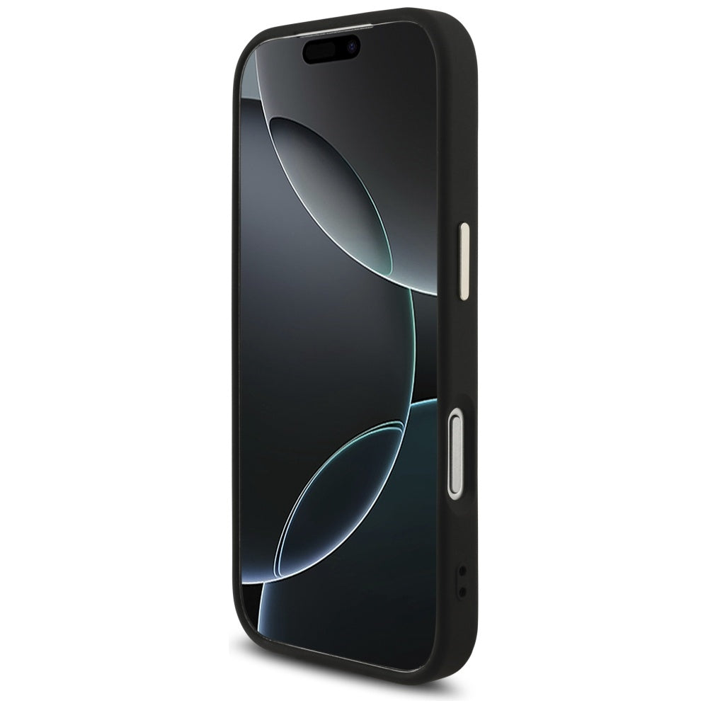 Custodia per Apple iPhone 17 Pro, Guess, Big 4G Logo Classic, Nera Dorata
