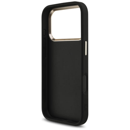 Custodia per Apple iPhone 17 Pro, Guess, Big 4G Logo Classic, Nera Dorata