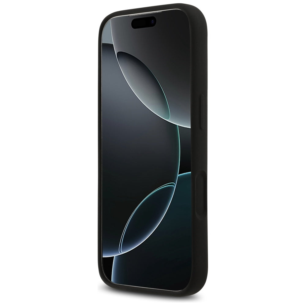 Custodia per Apple iPhone 17 Pro, Guess, Big 4G Script, Nera