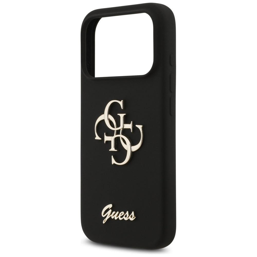 Custodia per Apple iPhone 17 Pro, Guess, Big 4G Script, Nera