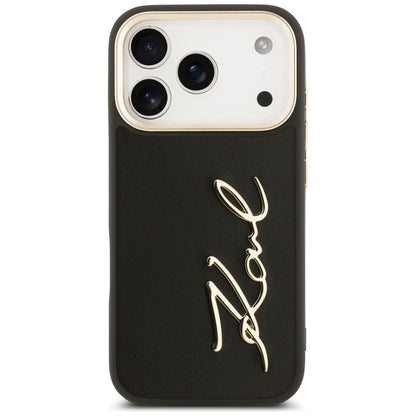 Case for Apple iPhone 17 Pro, Karl Lagerfeld, Script Logo, Black