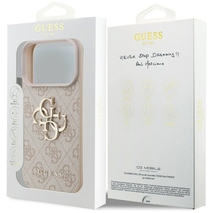 Custodia per Apple iPhone 17 Pro Max, Guess, 4G Big Logo, Rosa