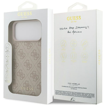 Custodia per Apple iPhone 17 Pro Max, Guess, 4G Classic, Rosa
