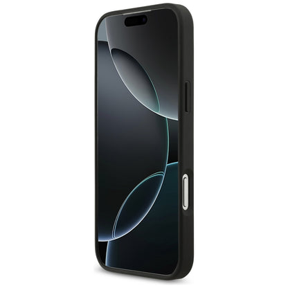 Custodia per Apple iPhone 17 Pro Max, Guess, 4G Grained Big and Classic Logo, Nera