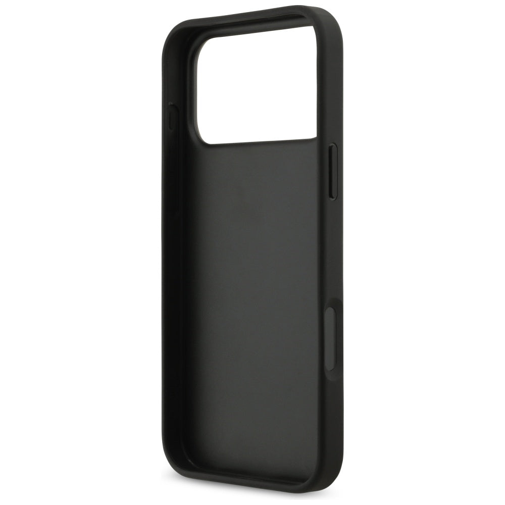 Custodia per Apple iPhone 17 Pro Max, Guess, 4G Grained Big and Classic Logo, Nera