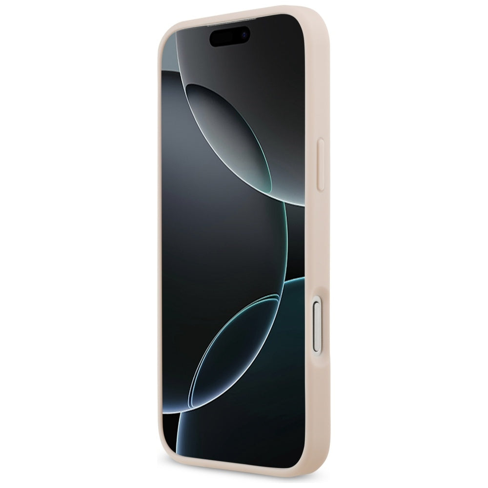 Custodia per Apple iPhone 17 Pro Max, Guess, 4G Grained Big and Classic Logo, Rosa