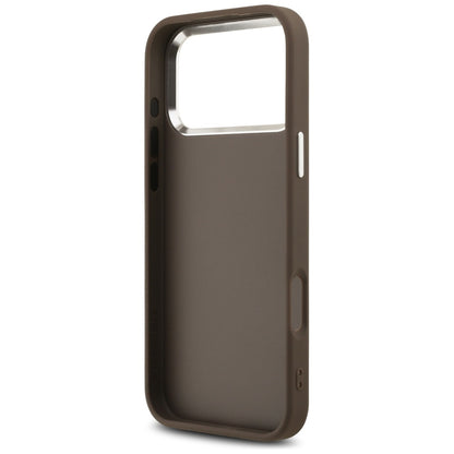 Custodia per Apple iPhone 17 Pro Max, Guess, Big 4G Logo Classic, Marrone Argentato