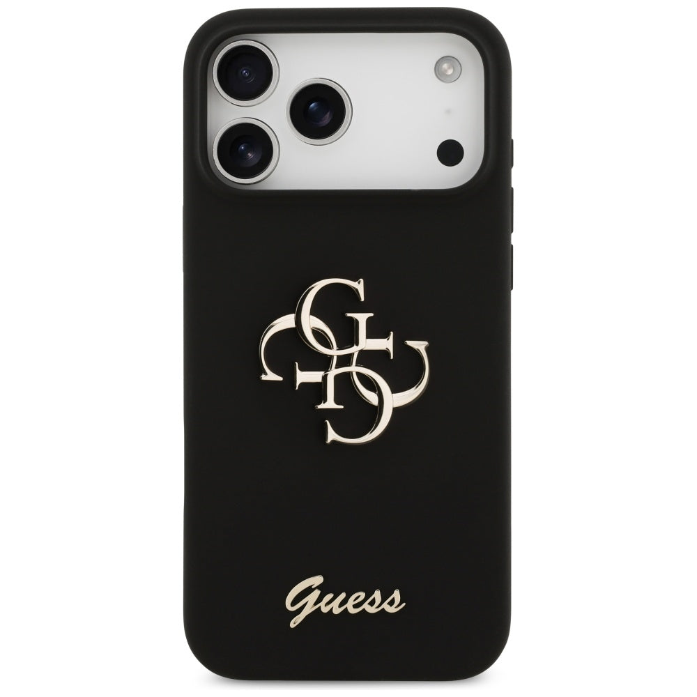 Custodia per Apple iPhone 17 Pro Max, Guess, Big 4G Script, Nera