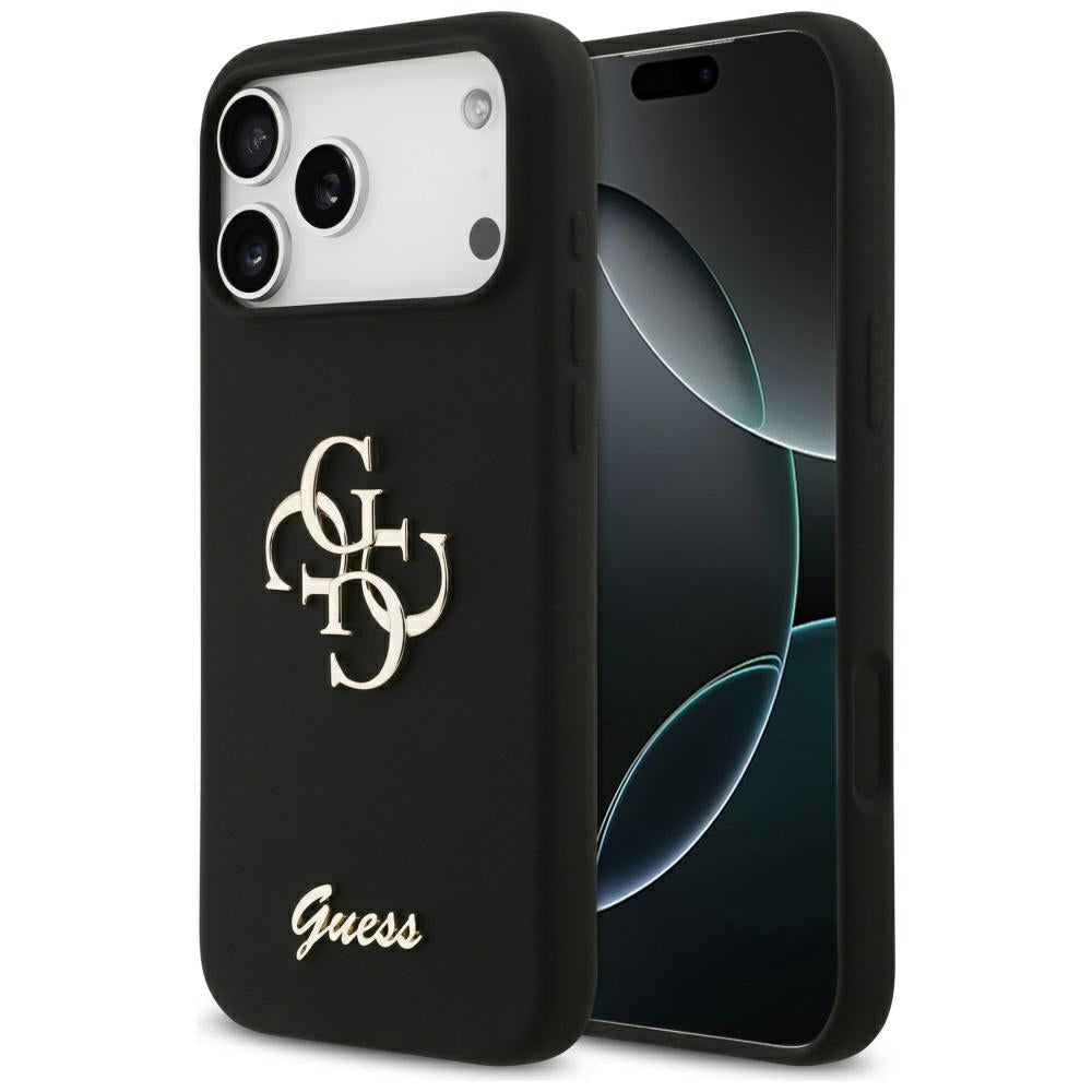 Custodia per Apple iPhone 17 Pro Max, Guess, Big 4G Script, Nera