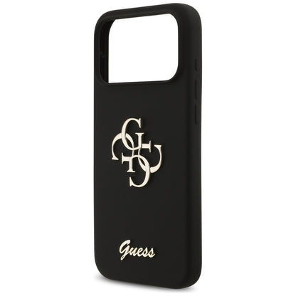 Custodia per Apple iPhone 17 Pro Max, Guess, Big 4G Script, Nera
