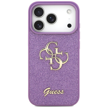 Custodia per Apple iPhone 17 Pro Max, Guess, Fixed Glitter Big 4G, Viola
