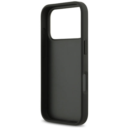 Custodia per Apple iPhone 17 Pro Max, Guess, Logo Triangolo di Strass, Nera