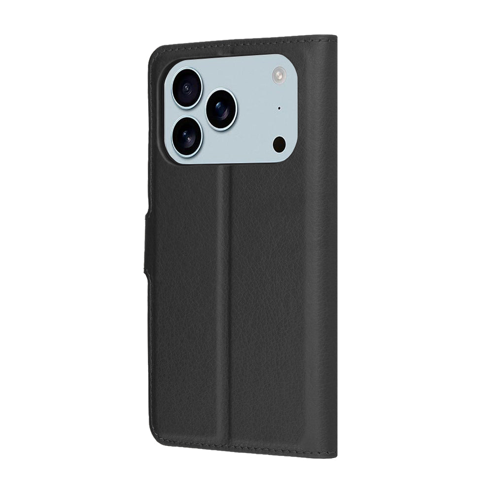 Custodia per Apple iPhone 17 Pro Max, Techsuit, Leather Folio, Nera