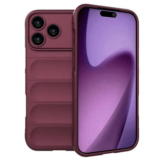 Custodia per Apple iPhone 17 Pro Max, Techsuit, Magic Shield, Bordeaux