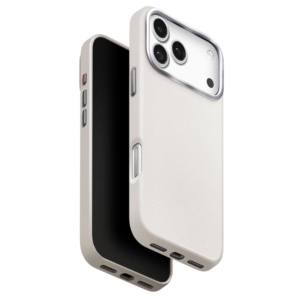 Custodia per Apple iPhone 17 Pro Max, UNIQ, Lyden Leatherette, Grigio