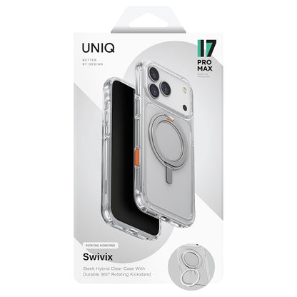 Custodia per Apple iPhone 17 Pro Max, UNIQ, Swivix, Argento
