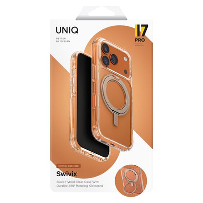 Custodia per Apple iPhone 17 Pro Max, UNIQ, Swivix, Dorata