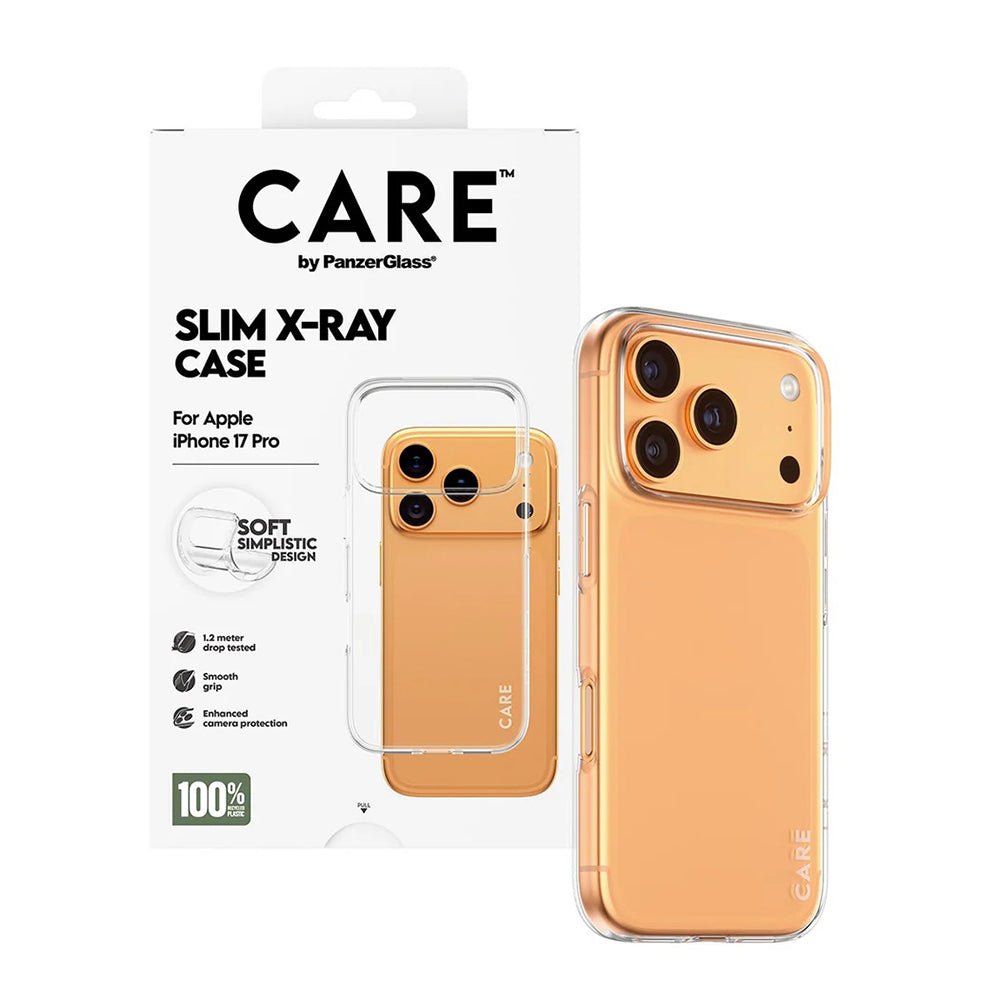 Custodia per Apple iPhone 17 Pro, PanzerGlass, Care Fashionable X-ray, Trasparente