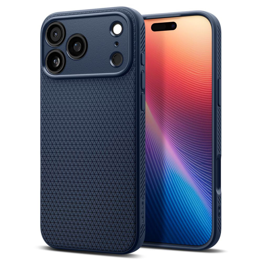 Custodia per Apple iPhone 17 Pro, Spigen, Liquid Air, Blu Navy