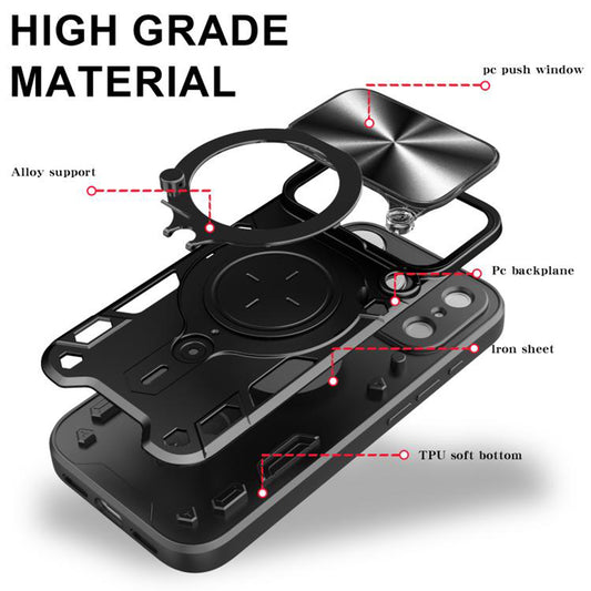 Custodia per Apple iPhone 17 Pro, Techsuit, CamGuard Pro, Nera