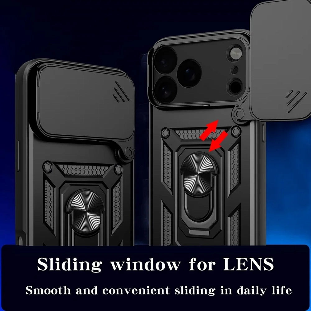 Custodia per Apple iPhone 17 Pro, Techsuit, CamShield, Nera