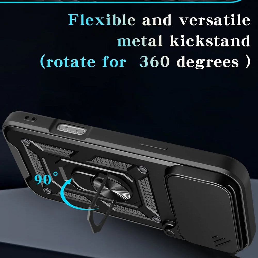 Custodia per Apple iPhone 17 Pro, Techsuit, CamShield, Nera
