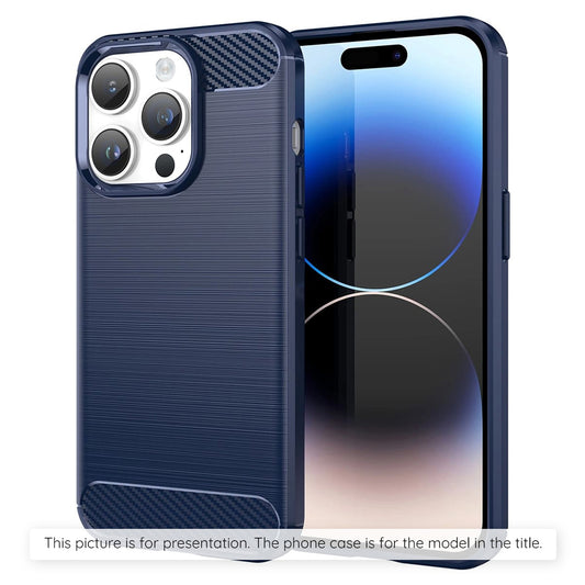 Custodia per Apple iPhone 17 Pro, Techsuit, Carbonio, Blu