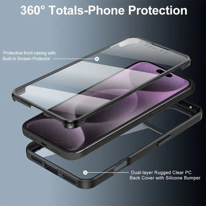 Custodia per Apple iPhone 17 Pro, Techsuit, ColorVerse 360, Nera
