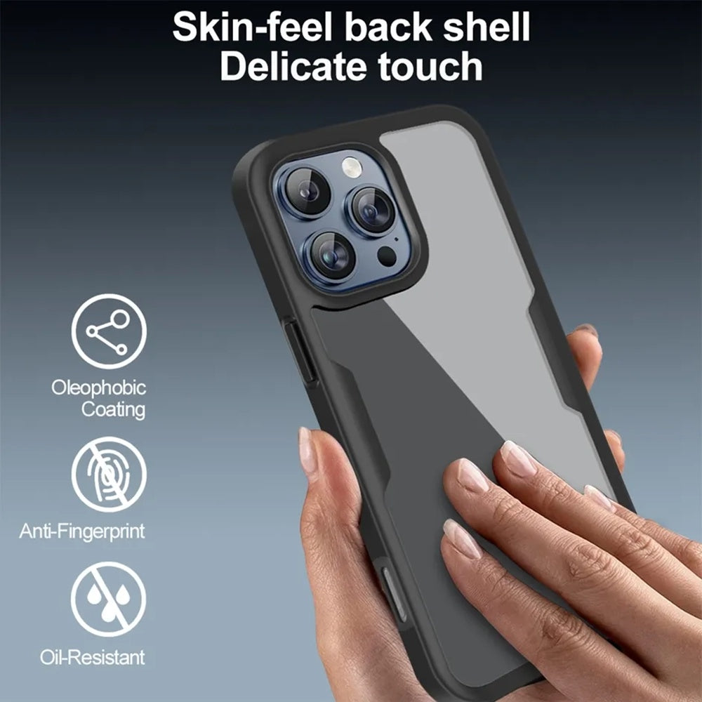 Custodia per Apple iPhone 17 Pro, Techsuit, ColorVerse 360, Nera