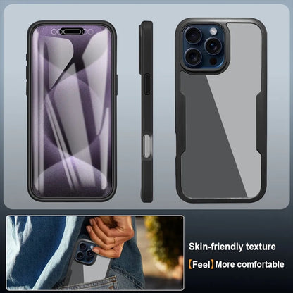 Custodia per Apple iPhone 17 Pro, Techsuit, ColorVerse 360, Nera