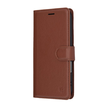 Custodia per Apple iPhone 17 Pro, Techsuit, Leather Folio, Marrone