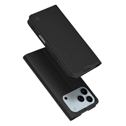 Custodia per Apple iPhone 17 Pro, Techsuit, Magskin Book, Nera