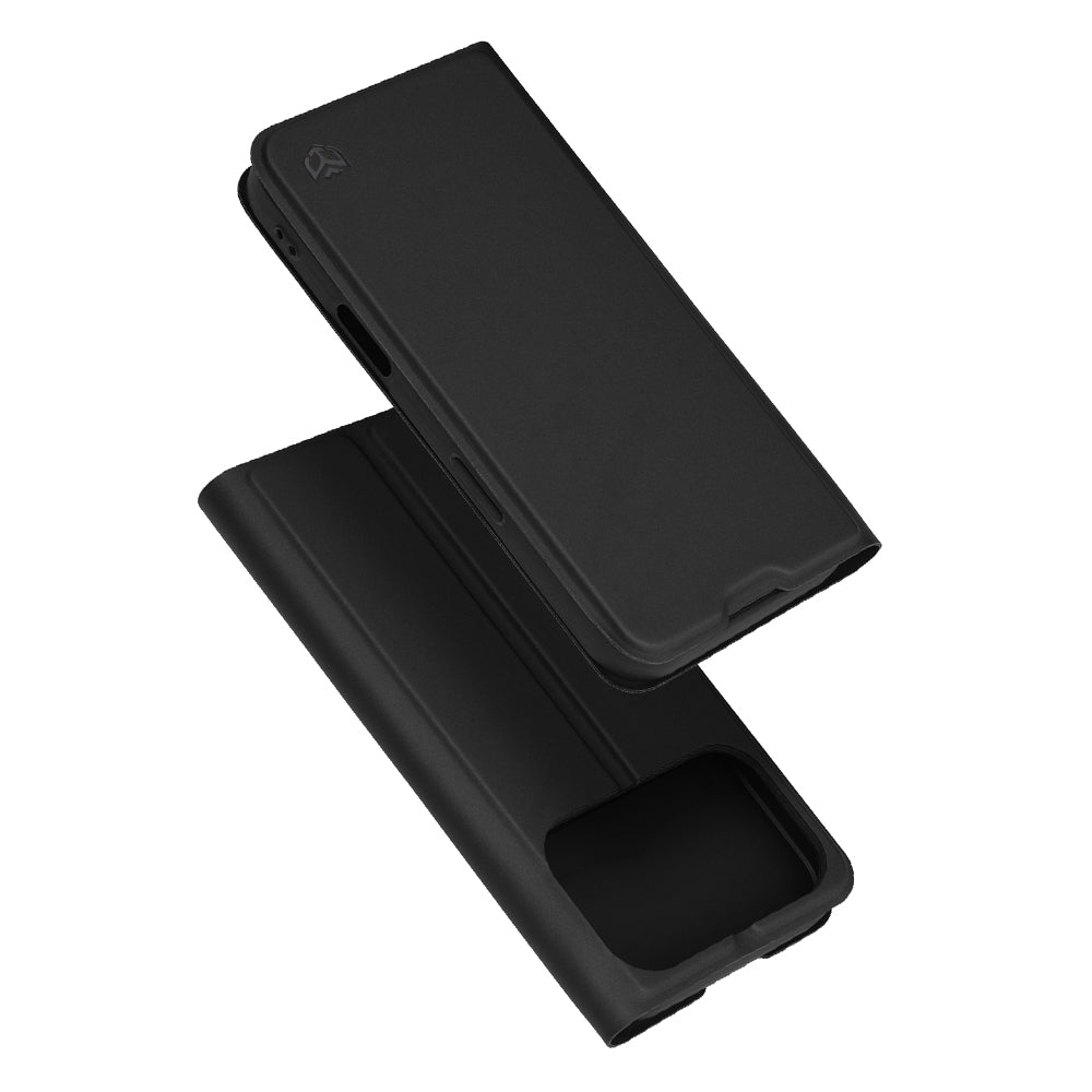 Custodia per Apple iPhone 17 Pro, Techsuit, Magskin Book, Nera