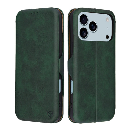 Custodia per Apple iPhone 17 Pro, Techsuit, Safe Wallet Plus, Verde