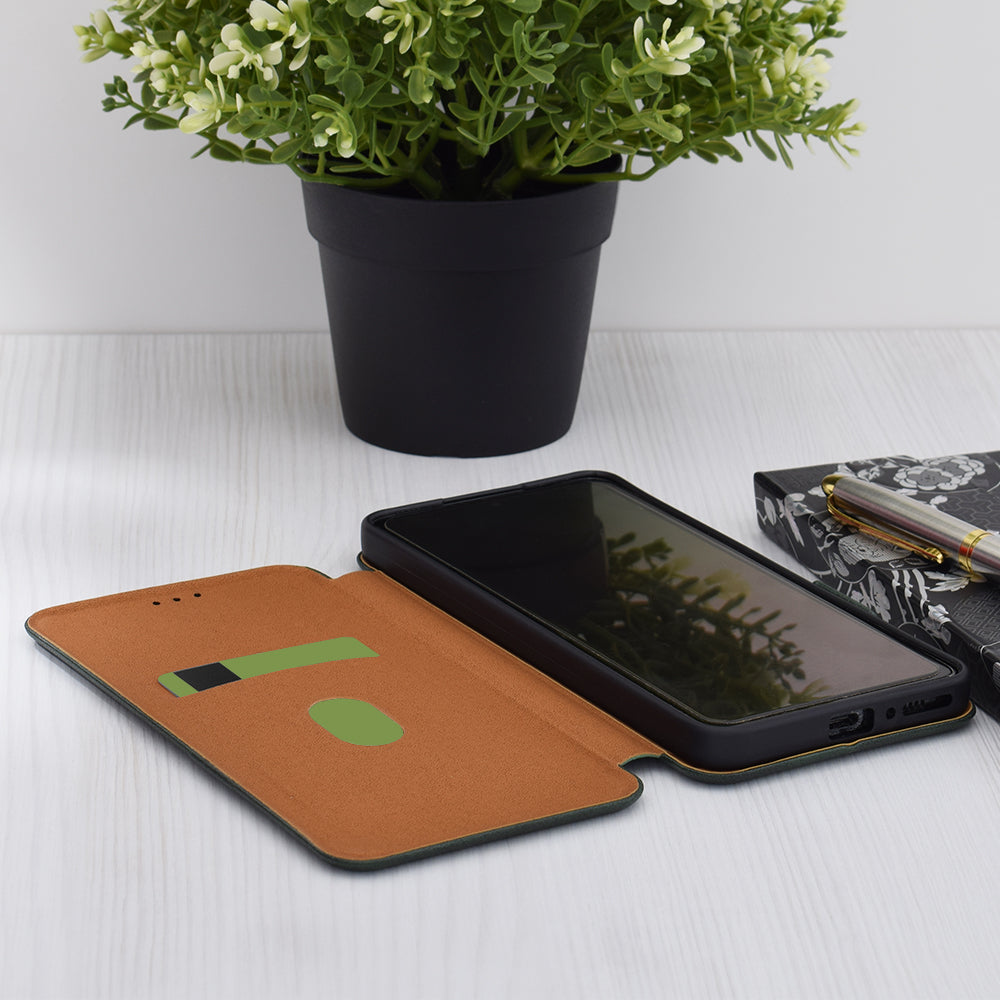 Custodia per Apple iPhone 17 Pro, Techsuit, Safe Wallet Plus, Verde