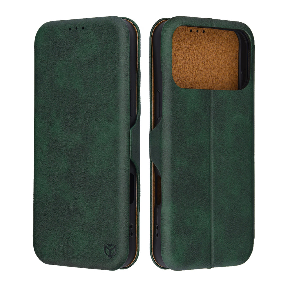 Custodia per Apple iPhone 17 Pro, Techsuit, Safe Wallet Plus, Verde