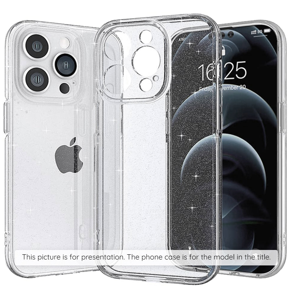 Custodia per Apple iPhone 17 Pro, Techsuit, SparkleSkin, Trasparente