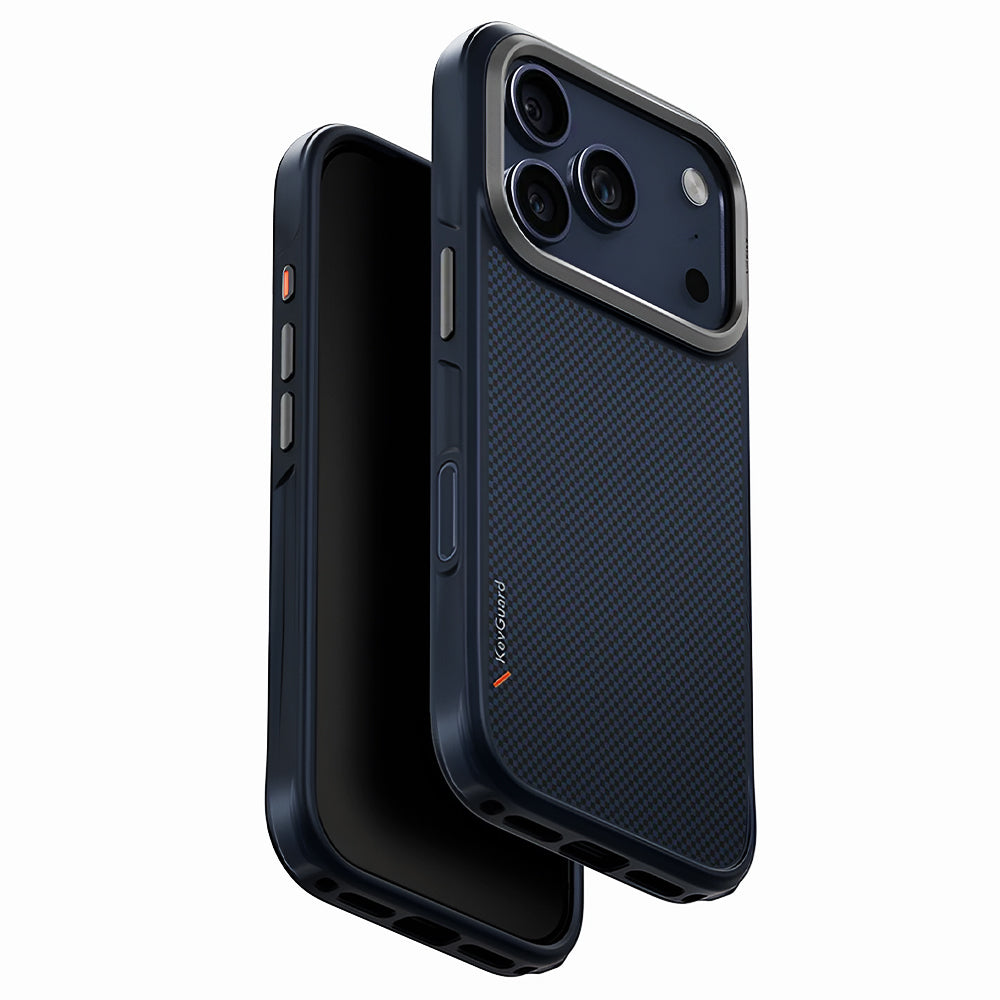 Custodia MagSafe per Apple iPhone 17 Pro, UNIQ, Keva MagClick, Blu navy